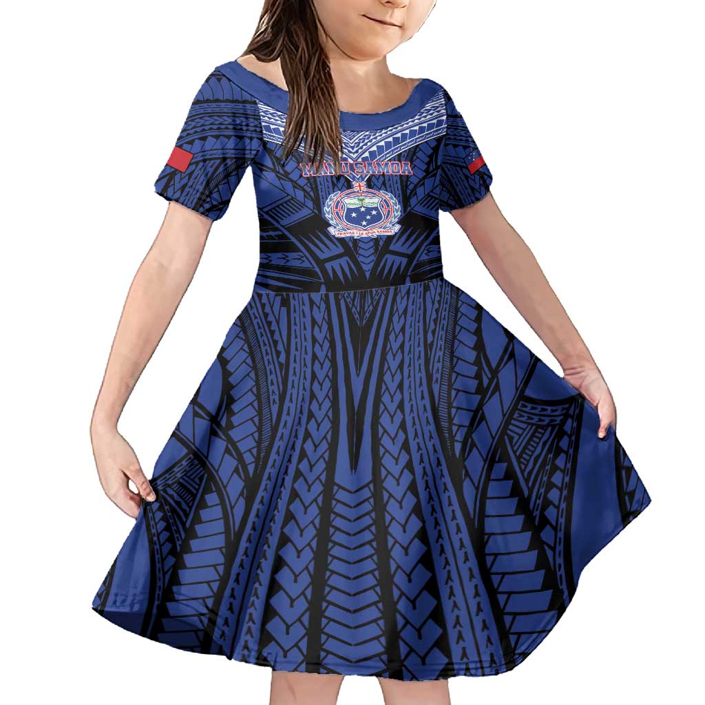 Custom Manu Samoa Sevens Rugby Family Matching Tank Maxi Dress and Hawaiian Shirt Samoan Tribal Tattoo