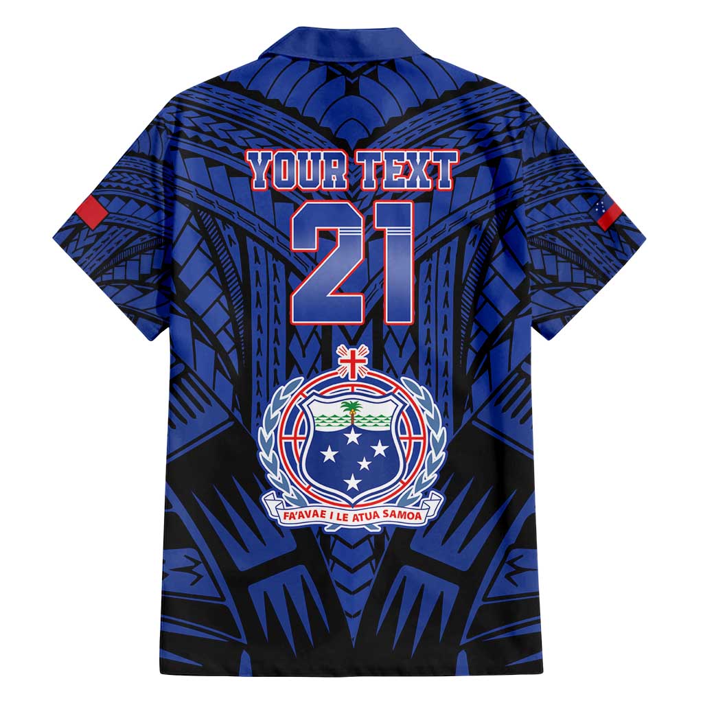 Custom Manu Samoa Sevens Rugby Family Matching Tank Maxi Dress and Hawaiian Shirt Samoan Tribal Tattoo