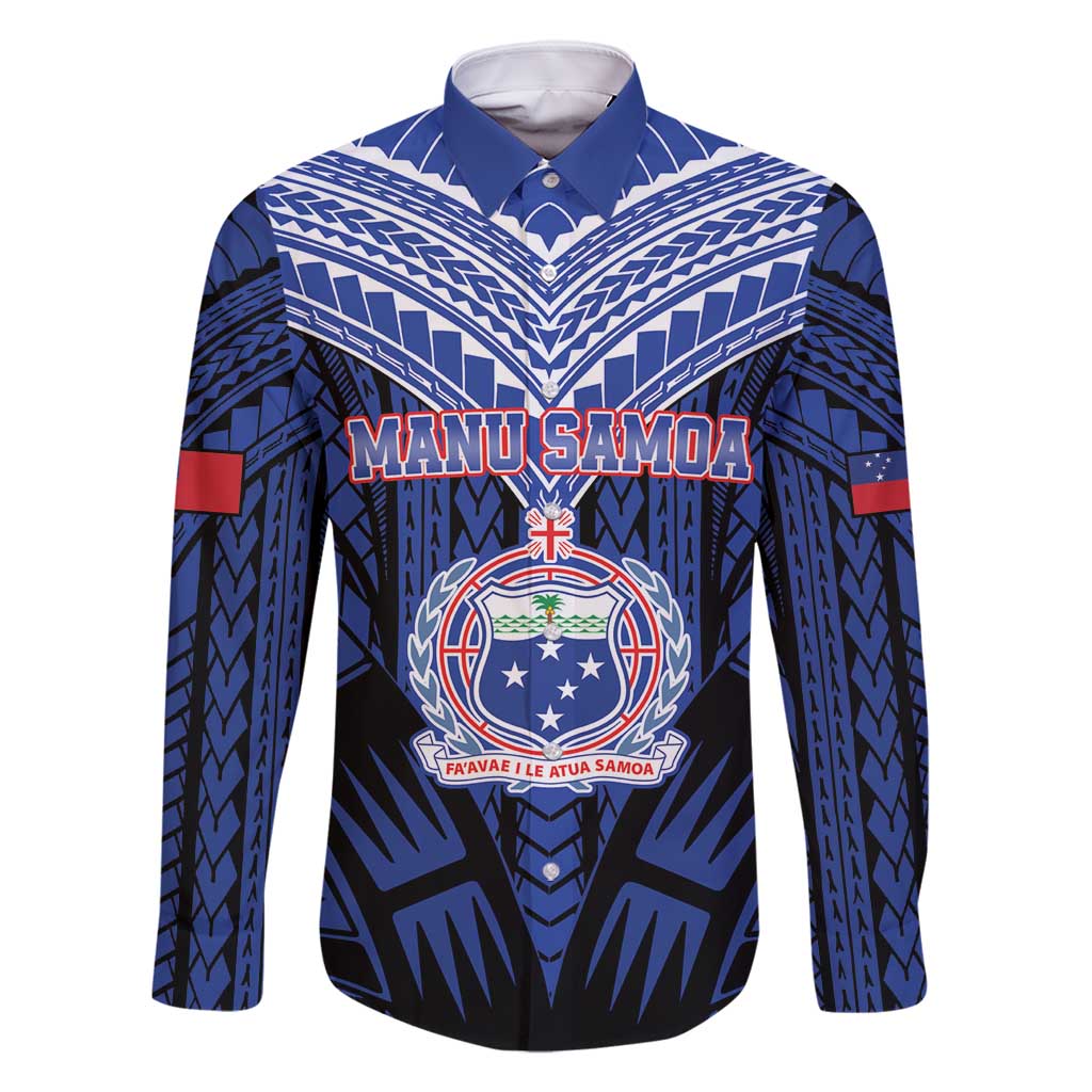 Custom Manu Samoa Sevens Rugby Family Matching Tank Maxi Dress and Hawaiian Shirt Samoan Tribal Tattoo