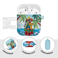 Funny Parrot Margarita Five O'clock Somewhere AirPods Case LT9 - Polynesian Pride