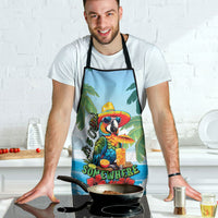 Funny Parrot Margarita Five O'clock Somewhere Apron LT9 - Polynesian Pride