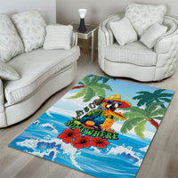 Funny Parrot Margarita Five O'clock Somewhere Area Rug LT9 - Polynesian Pride