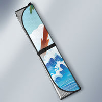 Funny Parrot Margarita Five O'clock Somewhere Auto Sun Shade LT9 - Polynesian Pride