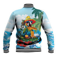 Funny Parrot Margarita Five O'clock Somewhere Baseball Jacket LT9 - Polynesian Pride