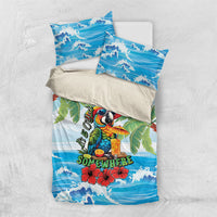 Funny Parrot Margarita Five O'clock Somewhere Bedding Set LT9 US Twin 172cm x 218cm Blue - Polynesian Pride