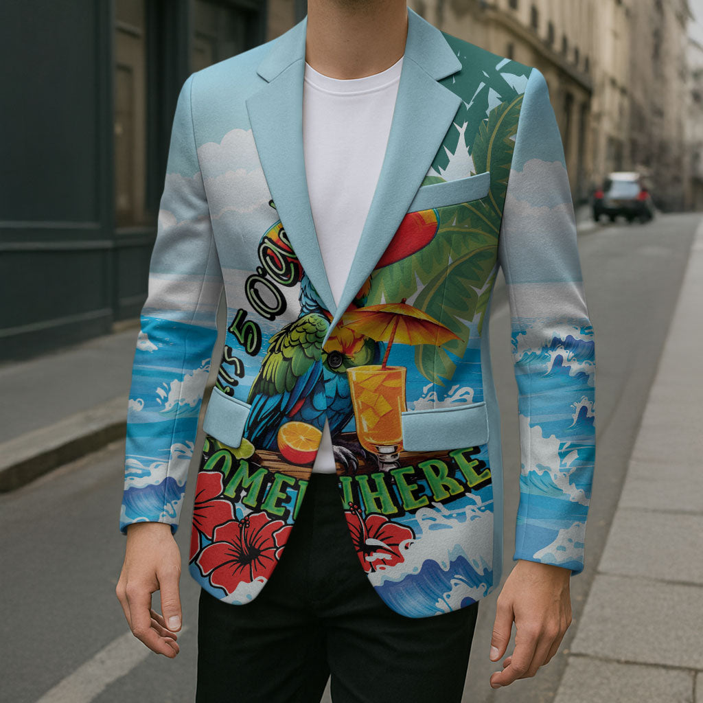 Funny Parrot Margarita Five O'clock Somewhere Blazer LT9 - Polynesian Pride