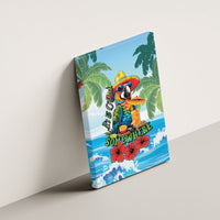 Funny Parrot Margarita Five O'clock Somewhere Canvas Wall Art LT9 - Polynesian Pride
