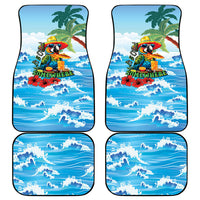 Funny Parrot Margarita Five O'clock Somewhere Car Mats LT9 - Polynesian Pride