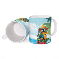 Funny Parrot Margarita Five O'clock Somewhere Ceramic Mug LT9 - Polynesian Pride