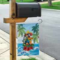Funny Parrot Margarita Five O'clock Somewhere Garden Flag LT9 - Polynesian Pride