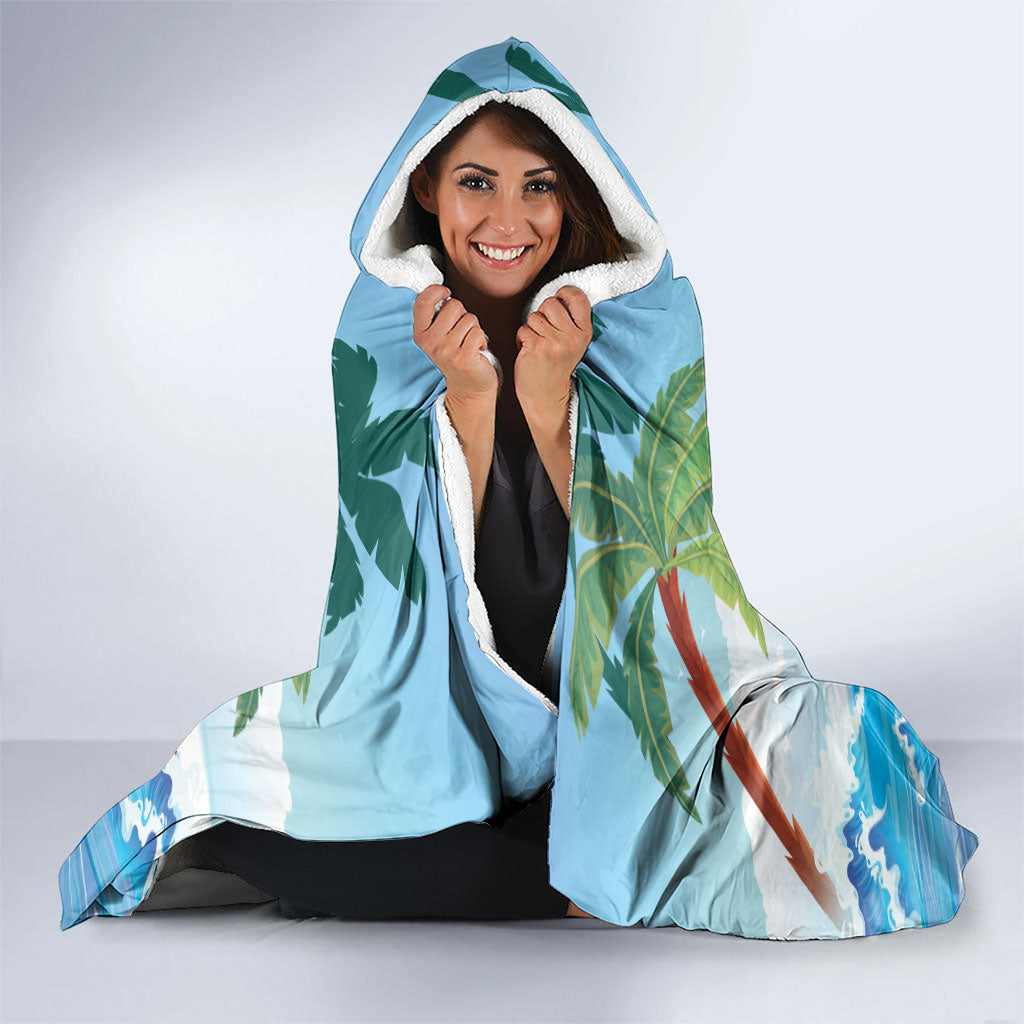 Funny Parrot Margarita Five O'clock Somewhere Hooded Blanket LT9 - Polynesian Pride