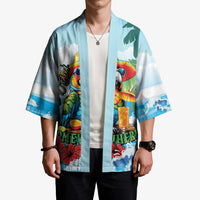 Funny Parrot Margarita Five O'clock Somewhere Kimono LT9 - Polynesian Pride
