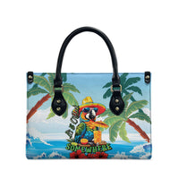 Funny Parrot Margarita Five O'clock Somewhere Leather Bag LT9 - Polynesian Pride