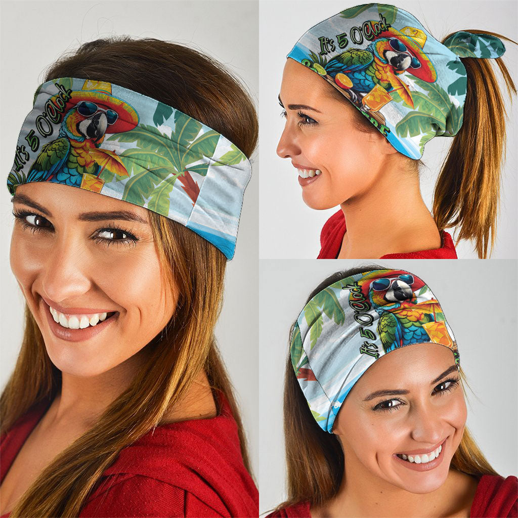 Funny Parrot Margarita Five O'clock Somewhere Neck Gaiter LT9 - Polynesian Pride