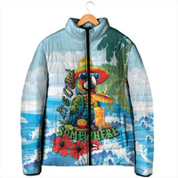 Funny Parrot Margarita Five O'clock Somewhere Padded Jacket LT9 - Polynesian Pride