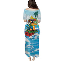 Funny Parrot Margarita Five O'clock Somewhere Puletasi LT9 - Polynesian Pride