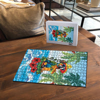 Funny Parrot Margarita Five O'clock Somewhere Puzzle LT9 - Polynesian Pride