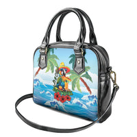 Funny Parrot Margarita Five O'clock Somewhere Shoulder Handbag LT9 - Polynesian Pride