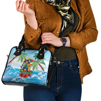 Funny Parrot Margarita Five O'clock Somewhere Shoulder Handbag LT9 - Polynesian Pride