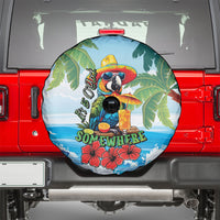 Funny Parrot Margarita Five O'clock Somewhere Spare Tire Cover LT9 - Polynesian Pride