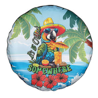 Funny Parrot Margarita Five O'clock Somewhere Spare Tire Cover LT9 - Polynesian Pride
