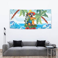 Funny Parrot Margarita Five O'clock Somewhere Tapestry LT9 - Polynesian Pride