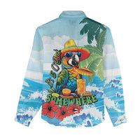 Funny Parrot Margarita Five O'clock Somewhere Women Casual Shirt LT9 - Polynesian Pride