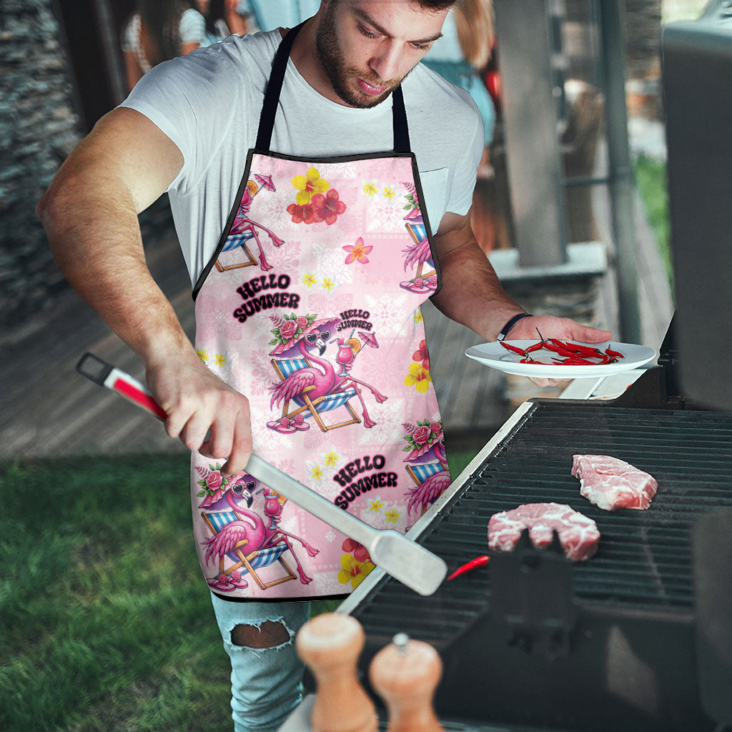 Hawaii Flamingo Hello Summer Apron Hawaiian Quilt Pattern LT9 - Polynesian Pride