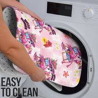 Hawaii Flamingo Hello Summer Bathroom Set Hawaiian Quilt Pattern LT9 - Polynesian Pride