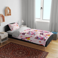 Hawaii Flamingo Hello Summer Bedding Set Hawaiian Quilt Pattern LT9 - Polynesian Pride