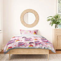 Hawaii Flamingo Hello Summer Bedding Set Hawaiian Quilt Pattern LT9 - Polynesian Pride