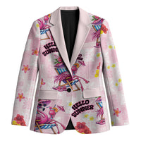 Hawaii Flamingo Hello Summer Blazer Hawaiian Quilt Pattern LT9 Unisex Pink - Polynesian Pride