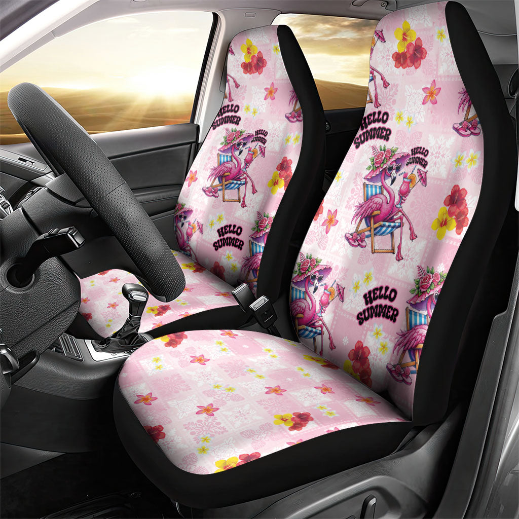 Hawaii Flamingo Hello Summer Car Seat Cover Hawaiian Quilt Pattern LT9 - Polynesian Pride