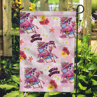 Hawaii Flamingo Hello Summer Garden Flag Hawaiian Quilt Pattern LT9 Garden Flag Pink - Polynesian Pride