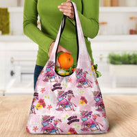 Hawaii Flamingo Hello Summer Grocery Bag Hawaiian Quilt Pattern LT9 - Polynesian Pride