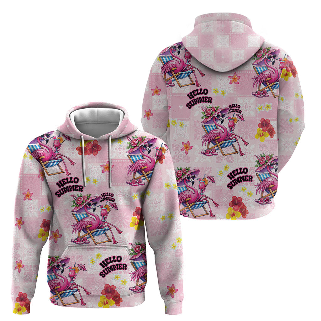 Hawaii Flamingo Hello Summer Hoodie Hawaiian Quilt Pattern LT9 - Polynesian Pride