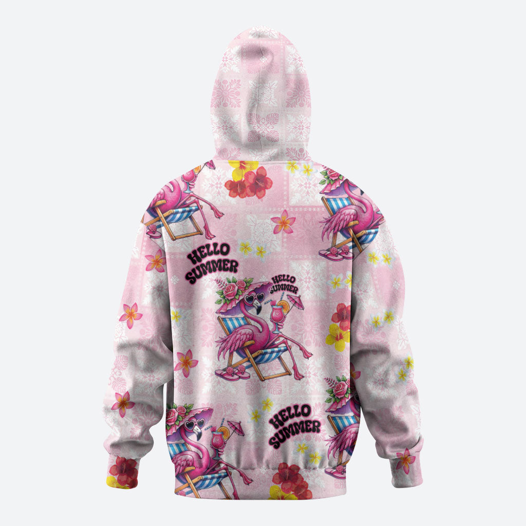Hawaii Flamingo Hello Summer Hoodie Hawaiian Quilt Pattern LT9 - Polynesian Pride