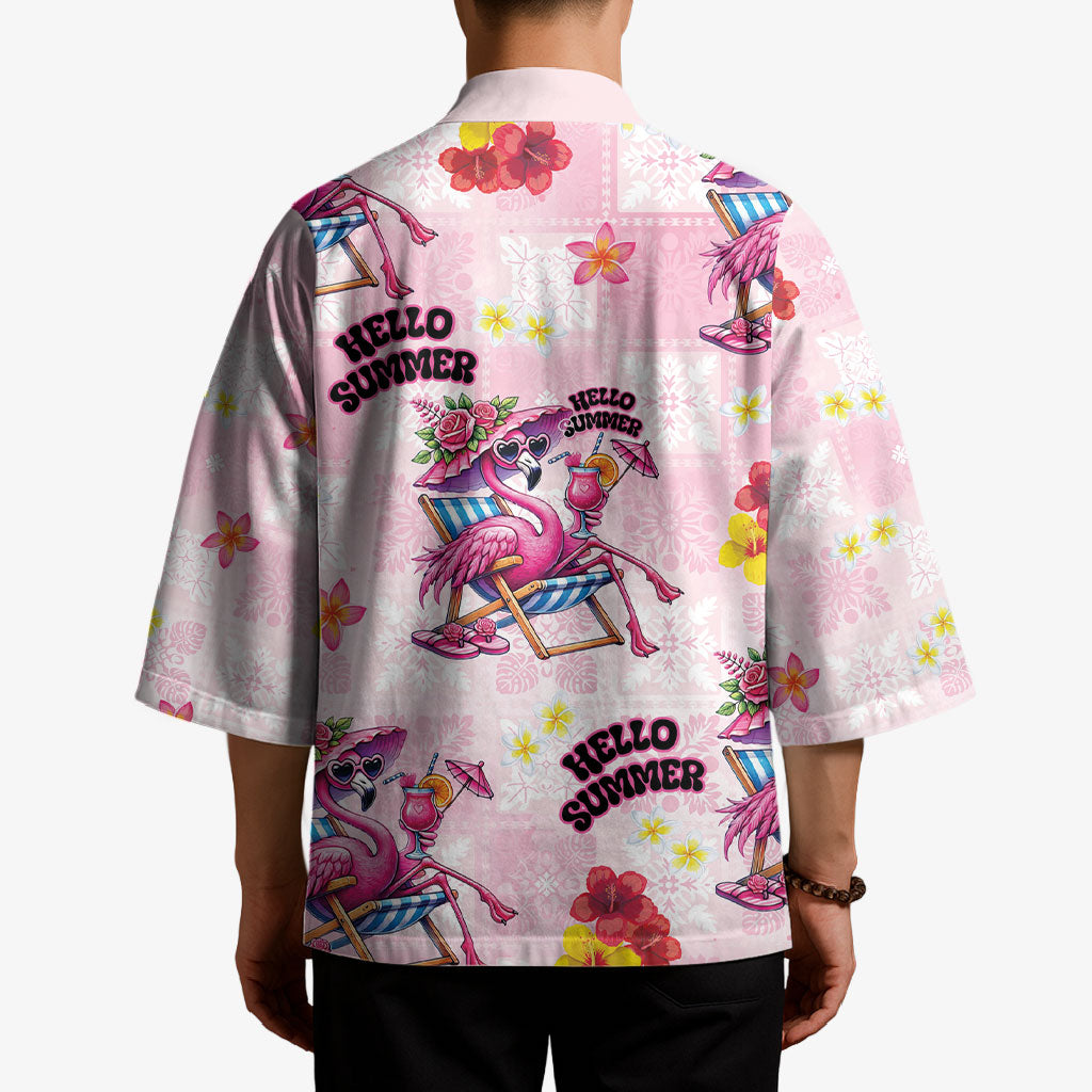 Hawaii Flamingo Hello Summer Kimono Hawaiian Quilt Pattern LT9 - Polynesian Pride