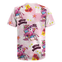 Hawaii Flamingo Hello Summer Rugby Jersey Hawaiian Quilt Pattern LT9 - Polynesian Pride