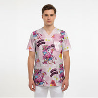 Hawaii Flamingo Hello Summer Scrub Top Hawaiian Quilt Pattern LT9 - Polynesian Pride