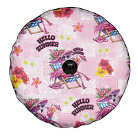Hawaii Flamingo Hello Summer Spare Tire Cover Hawaiian Quilt Pattern LT9 - Polynesian Pride