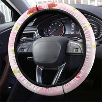 Hawaii Flamingo Hello Summer Steering Wheel Cover Hawaiian Quilt Pattern LT9 - Polynesian Pride