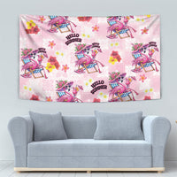 Hawaii Flamingo Hello Summer Tapestry Hawaiian Quilt Pattern LT9 - Polynesian Pride