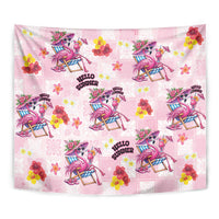 Hawaii Flamingo Hello Summer Tapestry Hawaiian Quilt Pattern LT9 - Polynesian Pride