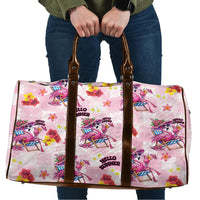 Hawaii Flamingo Hello Summer Travel Bag Hawaiian Quilt Pattern LT9 Pink - Polynesian Pride
