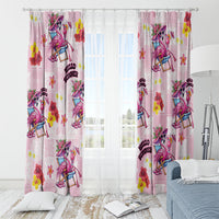 Hawaii Flamingo Hello Summer Window Curtain Hawaiian Quilt Pattern LT9 - Polynesian Pride