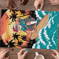 Vintage Santa Claus Surfing Summer Puzzle Mele Kalikimaka i Iulai! LT9 - Polynesian Pride
