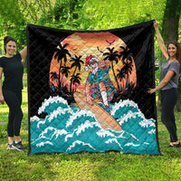 Vintage Santa Claus Surfing Summer Quilt Mele Kalikimaka i Iulai! LT9 - Polynesian Pride