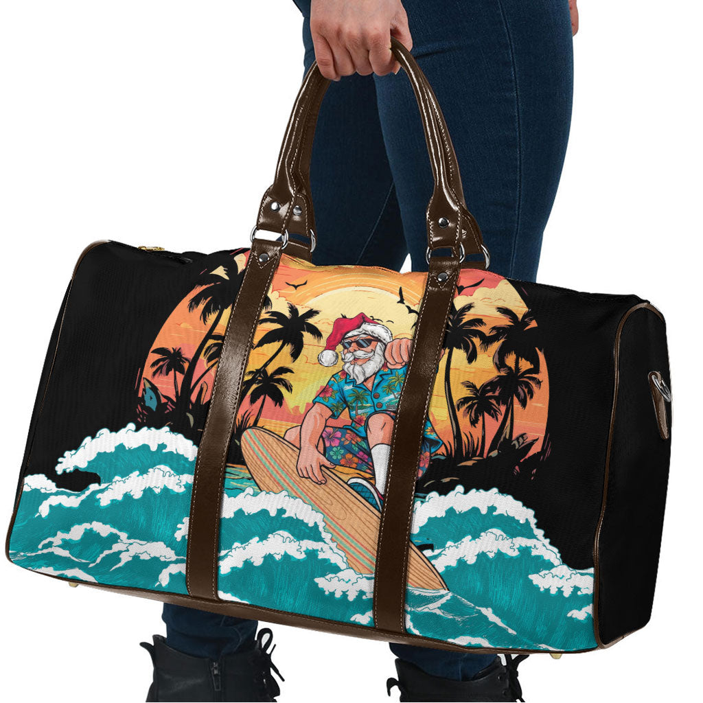 Vintage Santa Claus Surfing Summer Travel Bag Mele Kalikimaka i Iulai! LT9 - Polynesian Pride