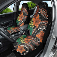 Vintage Hibiscus Pacific Floral Car Seat Cover